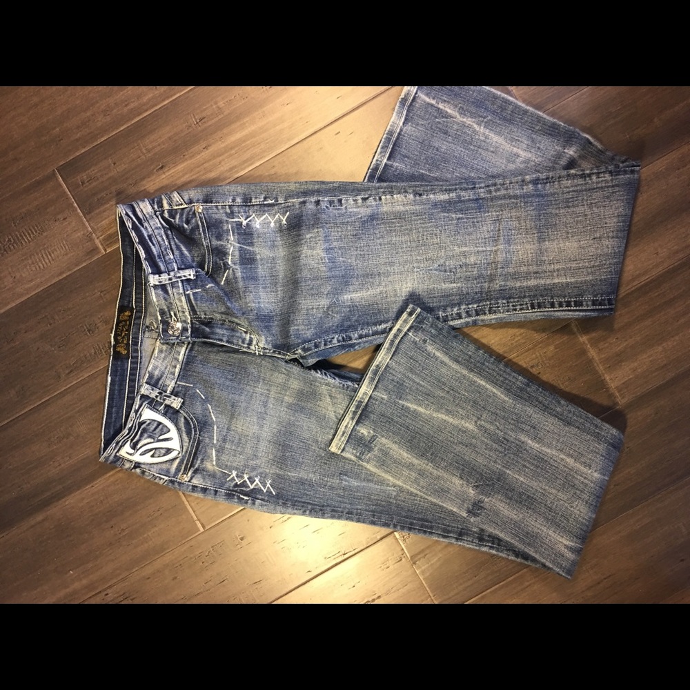 VO Jeans faded with embellishments